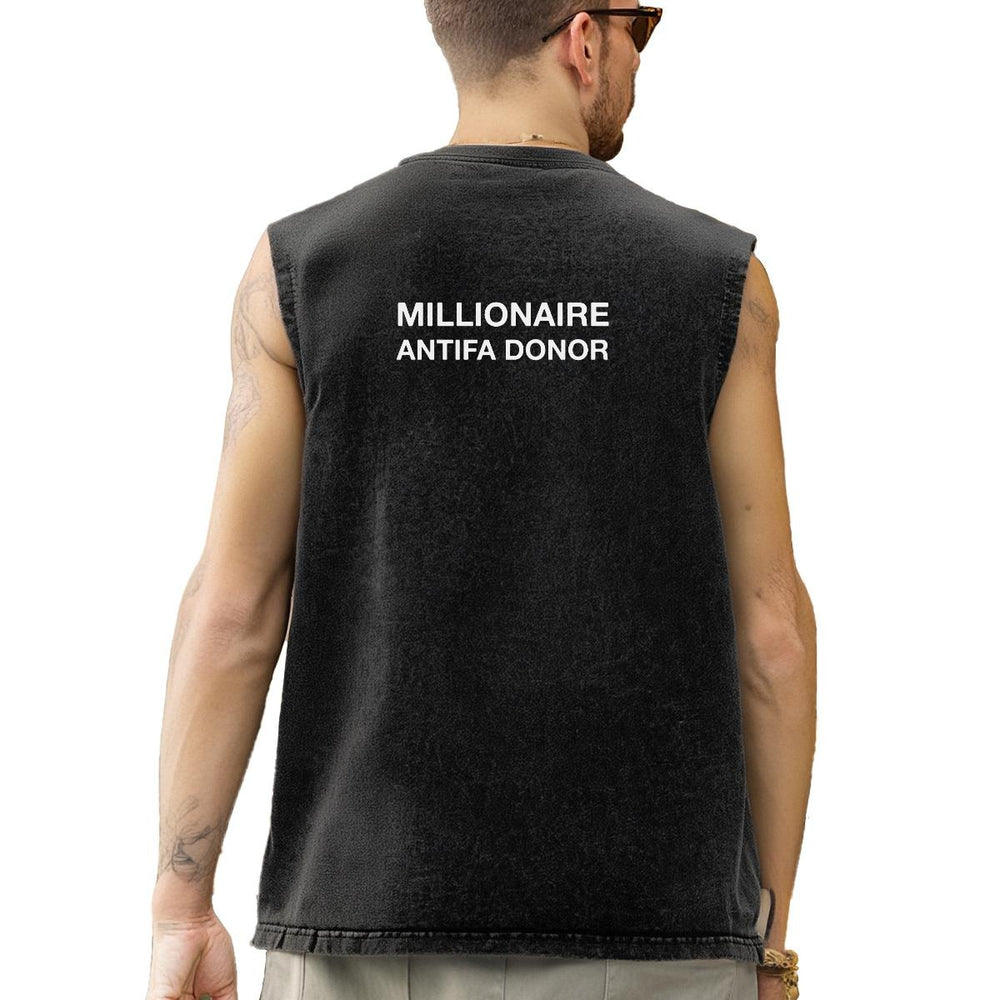 RESIST Millionaire Antifa Donor Muscle shirt