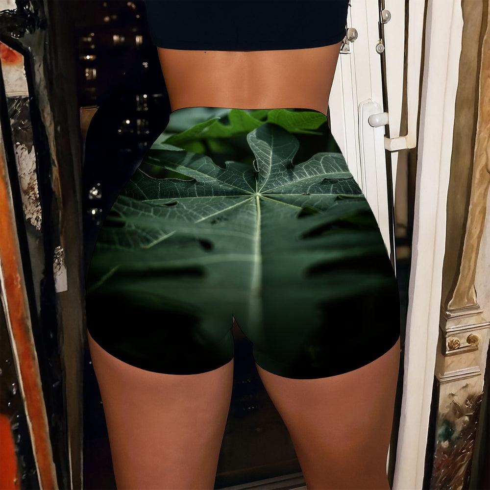 OTEKA Leafy High-Stretch Shorts