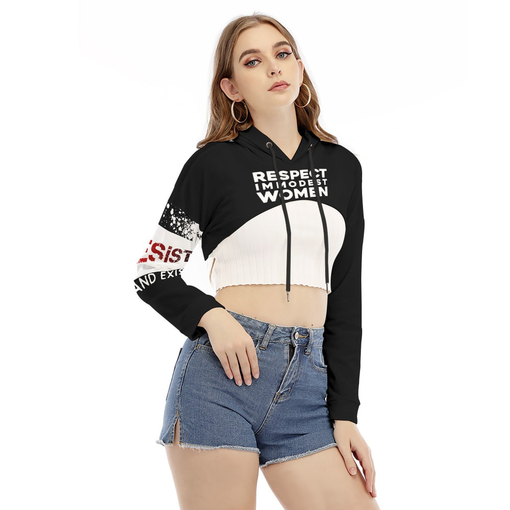 RESIST Opentop respect immodest women hoodie