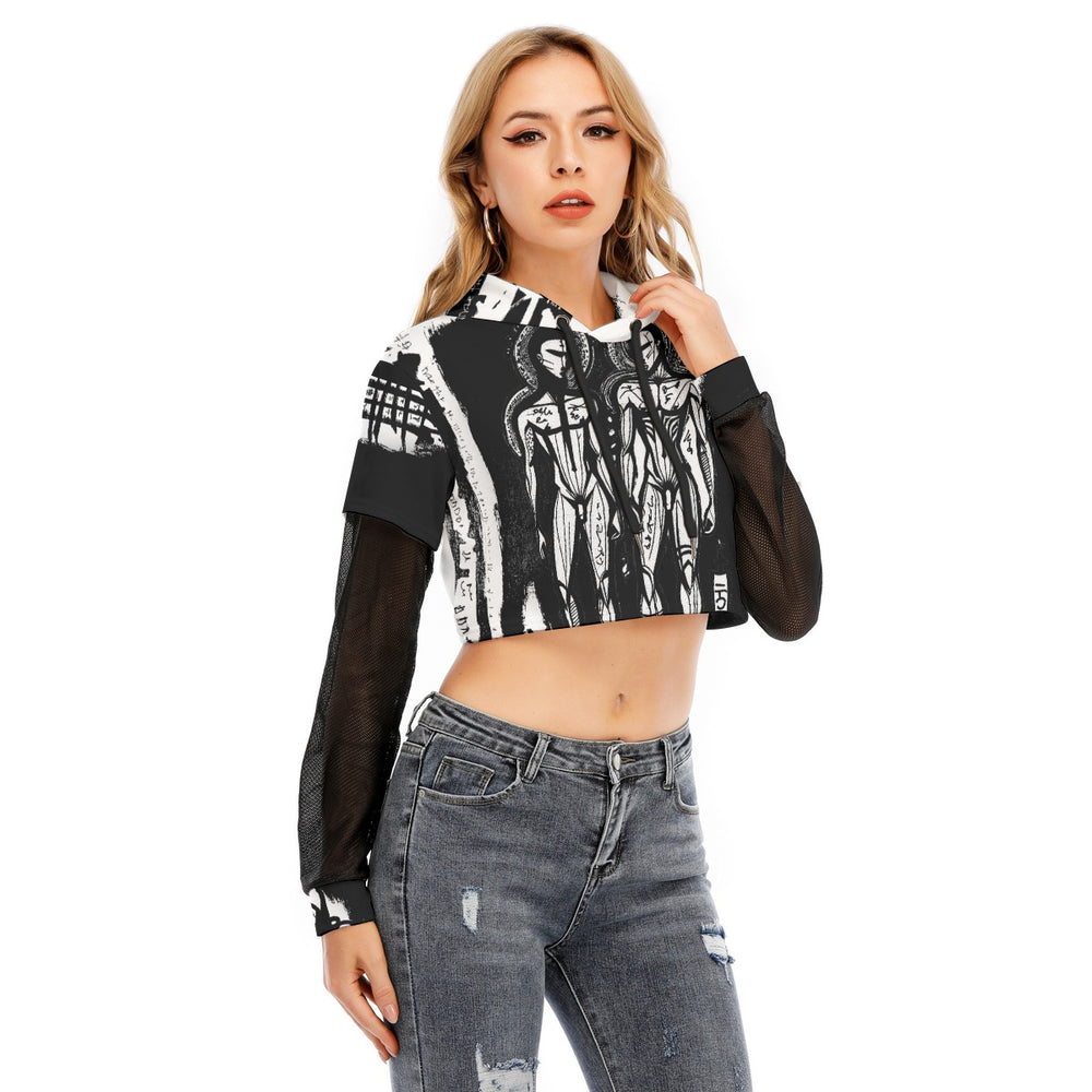 Two Piece Black and White Women's hoodie