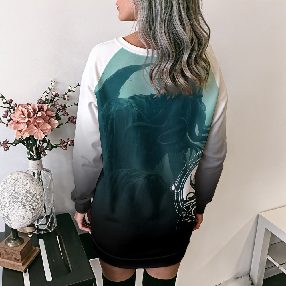 OTEKA Lace up Cthulhu sweatshirt