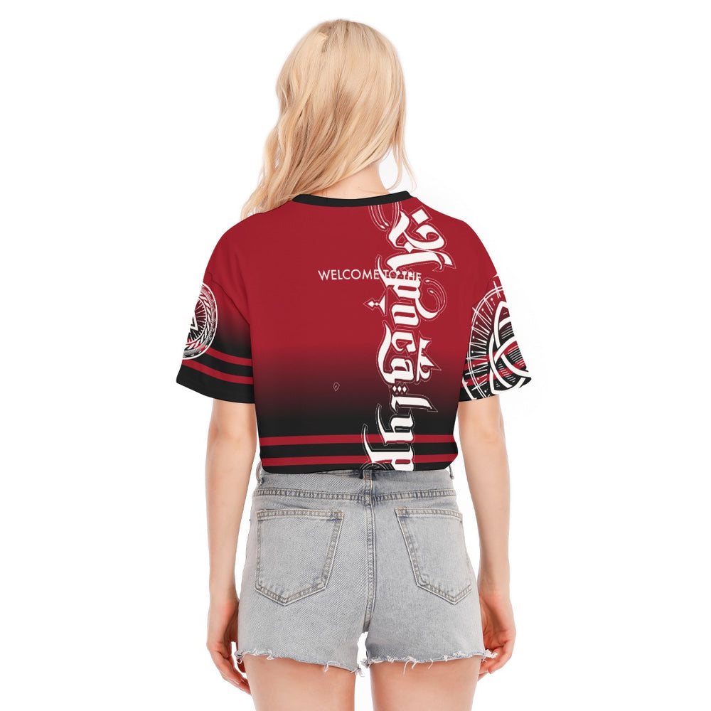 OTEKA team apocalypse red cropped tee