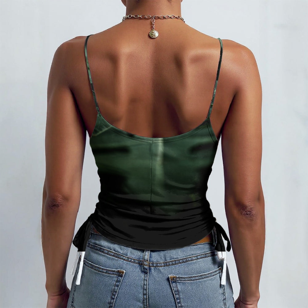 OTEKA Dark Leaves Drawstring Camisole