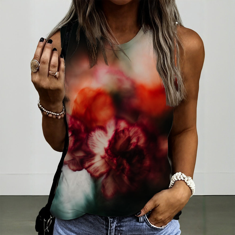 OTEKA Rose Round Sleeveless T-Shirt