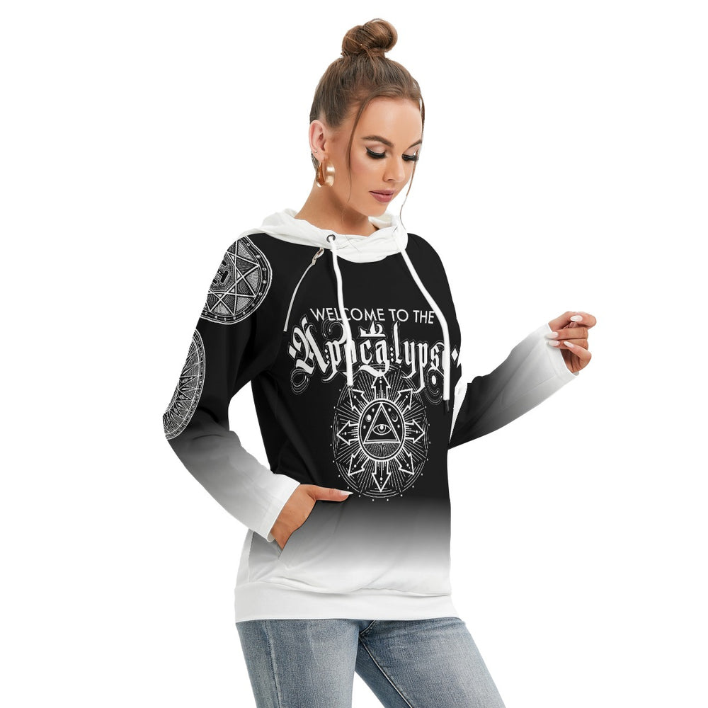 OTEKA Welsome to the Apocalypse Black women's Hooded Jersey