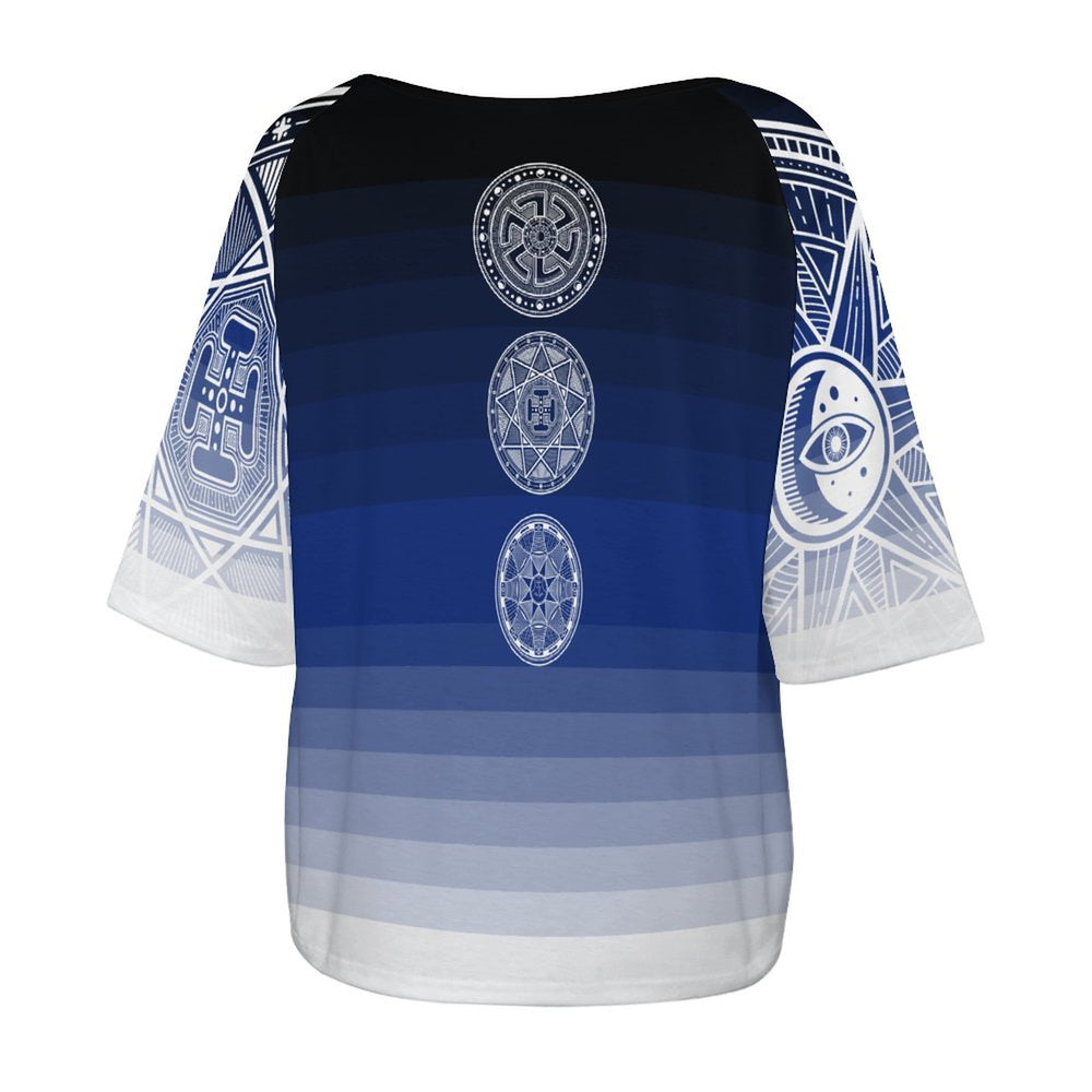 OTEKA Blue Apocalypse shoulder shirt