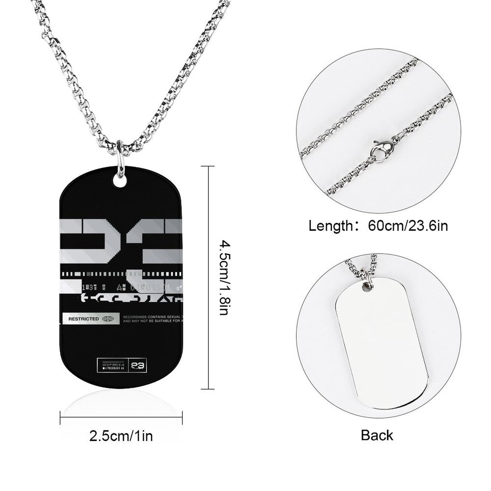 PULSEBLACK Titanium Steel Dog Tag