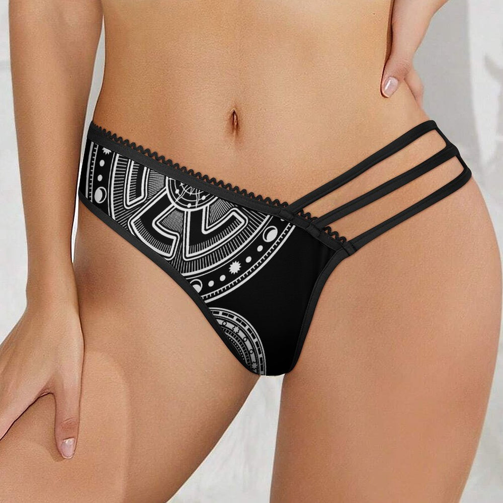 OTEKA Black satanic side show bathing bottoms