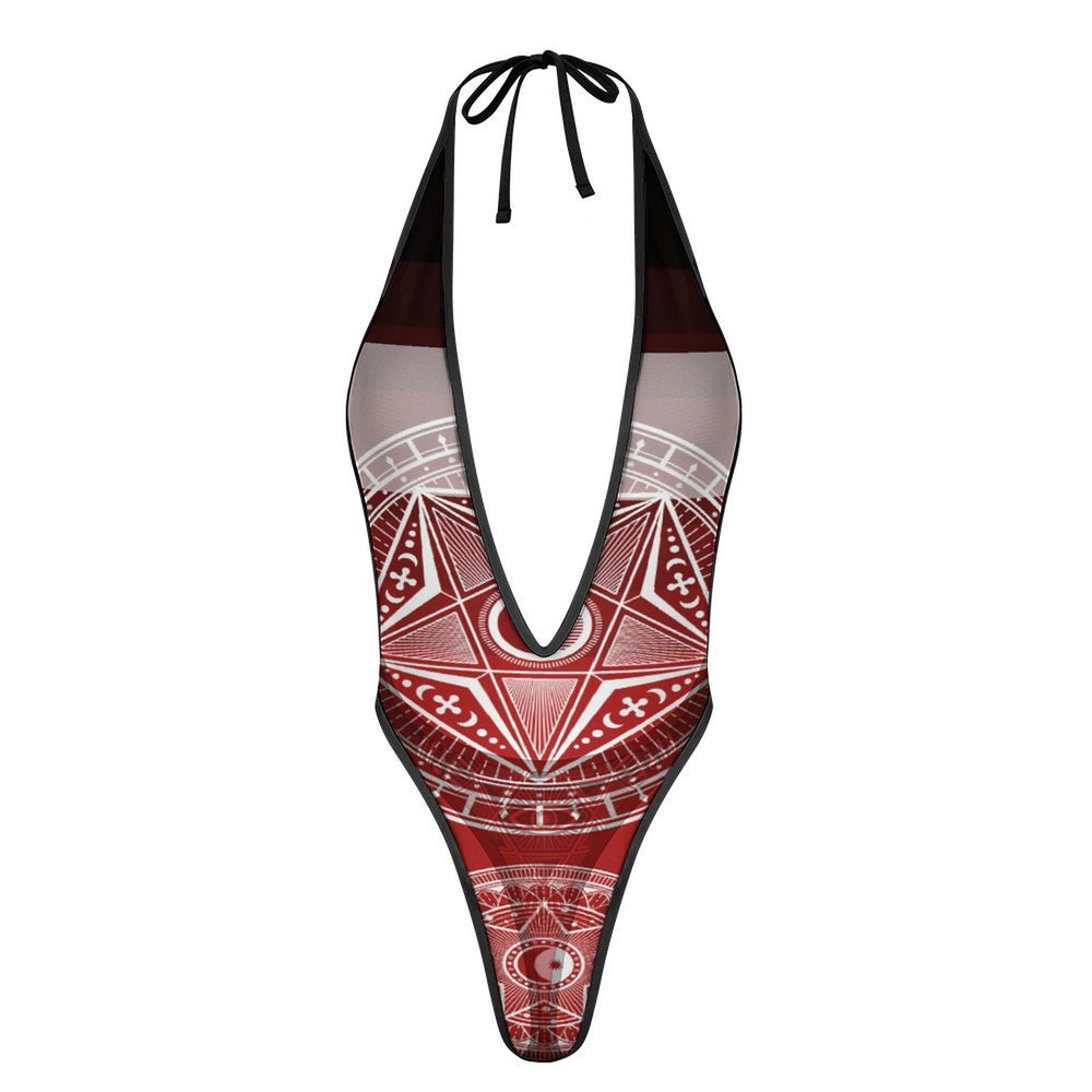 OTEKA Satanic One piece Red Swimsuit