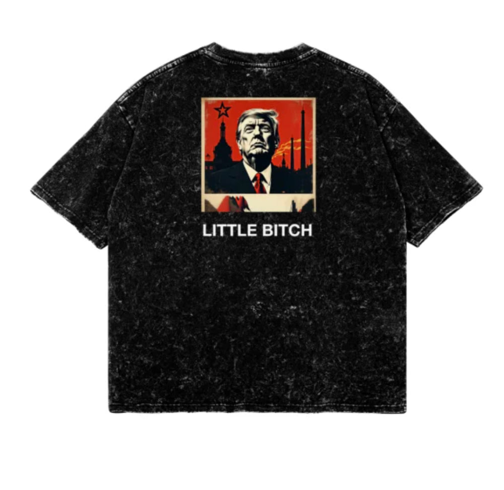 RESIST distressed Little Bitch shirt