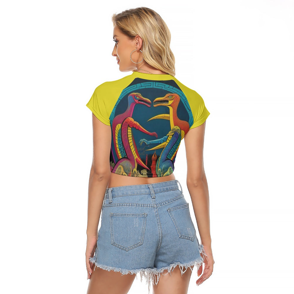 OTEKA Happy Dinosaur Crop Top 3