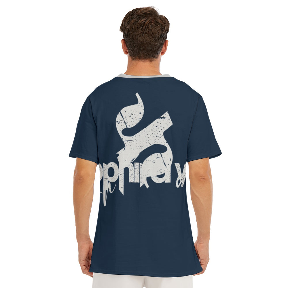 SAPPHIRA VEE Blue Short Sleevee