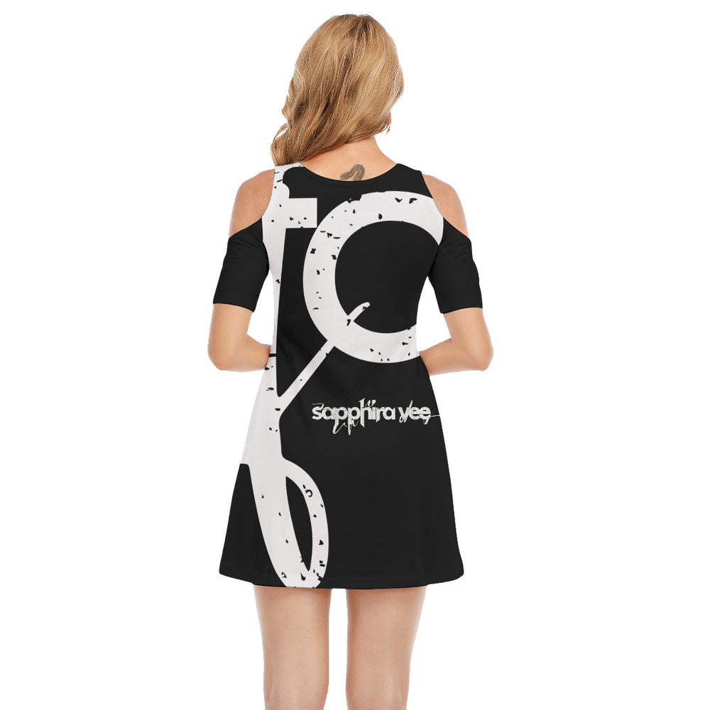 SAPPHIRA VEE Cold Shoulder Dress