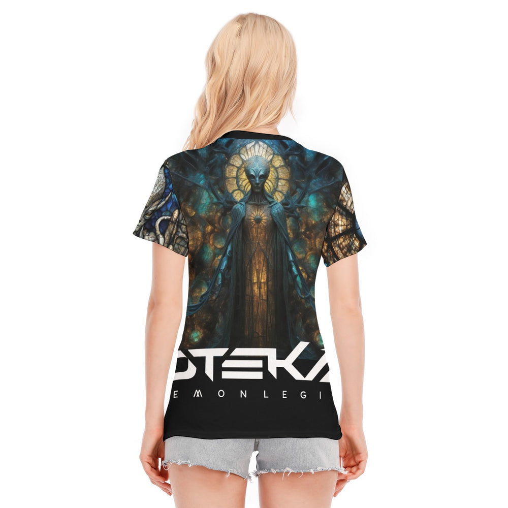 OTEKA Alien Stained Glass Women's Shirt