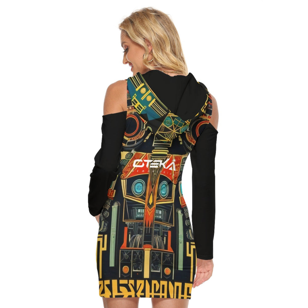 OTEKA Chill Robots Hooodie Dress