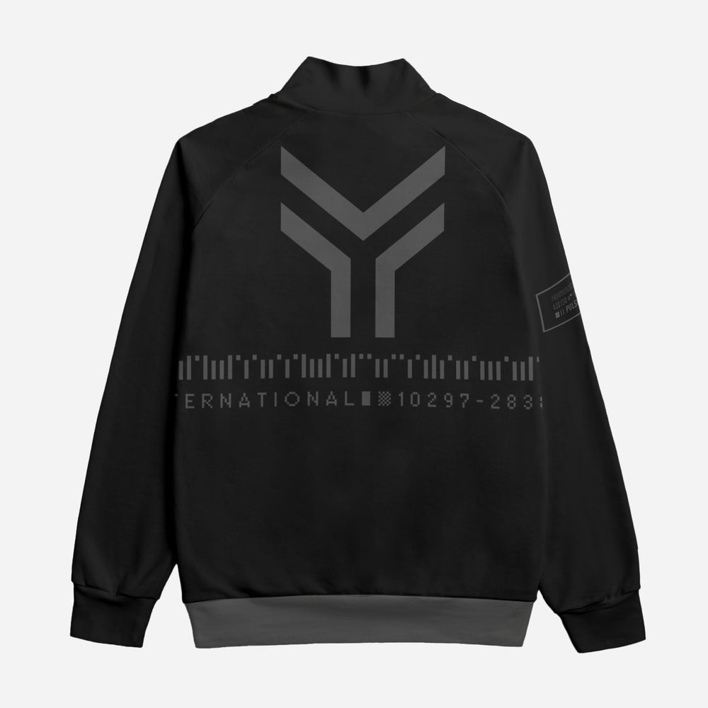 GO FIGHT Black on Black Thick Cotton Coat