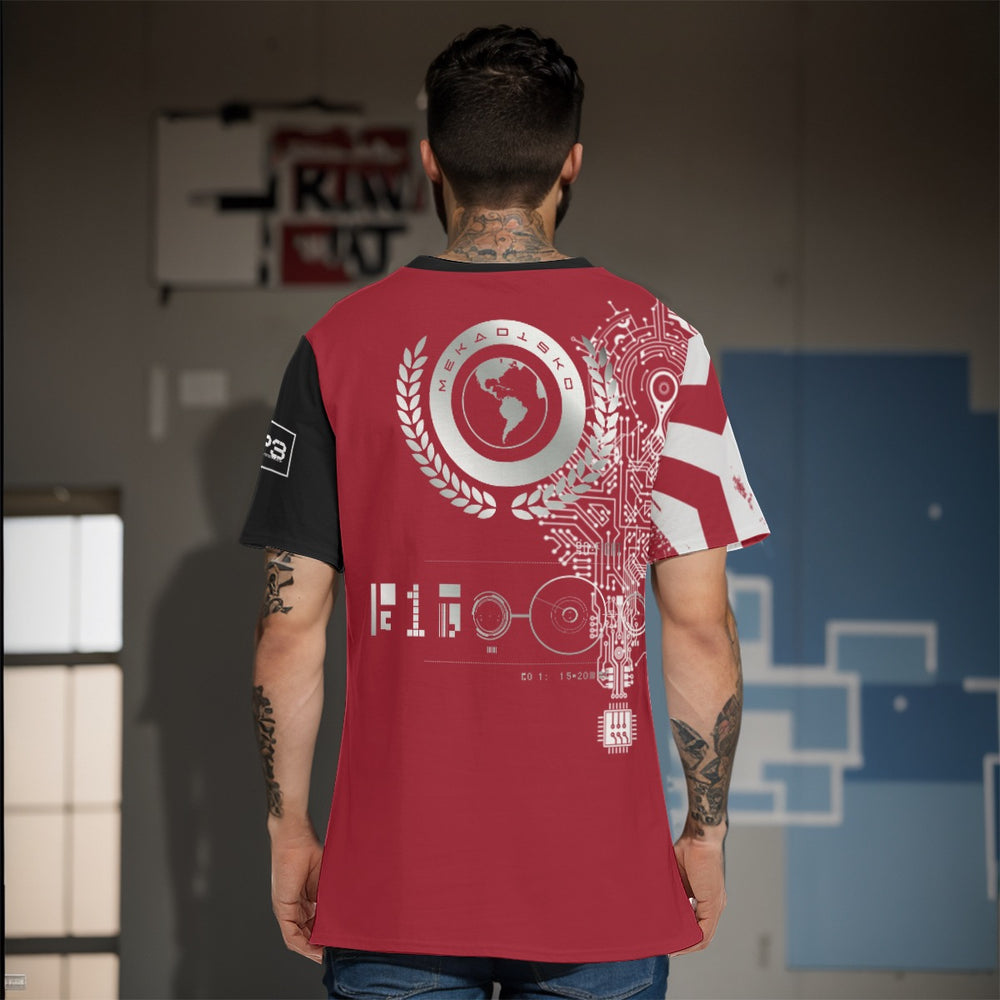 GO FIGHT Red Men's short sleeve T-Shirt