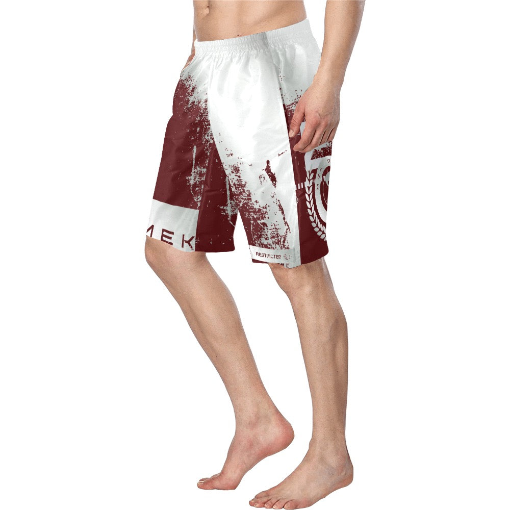 MEKADISKO Red Swim Trunks