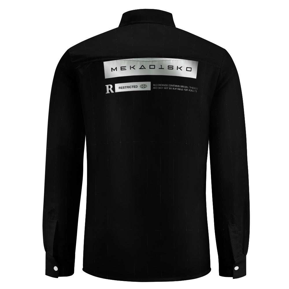 MEKADISKO Casual One Pocket Long Sleeve Shirt