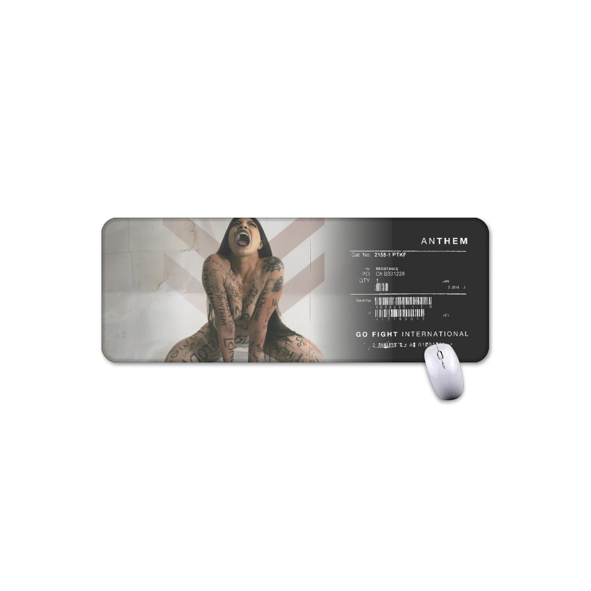 GO FIGHT Anthem Large Mousepad