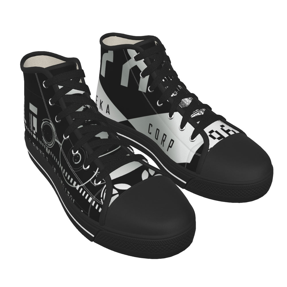 MEKADISKO Black Sole Canvas Shoes