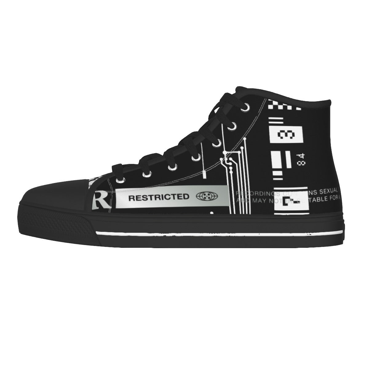 MEKADISKO Black Sole Canvas Shoes