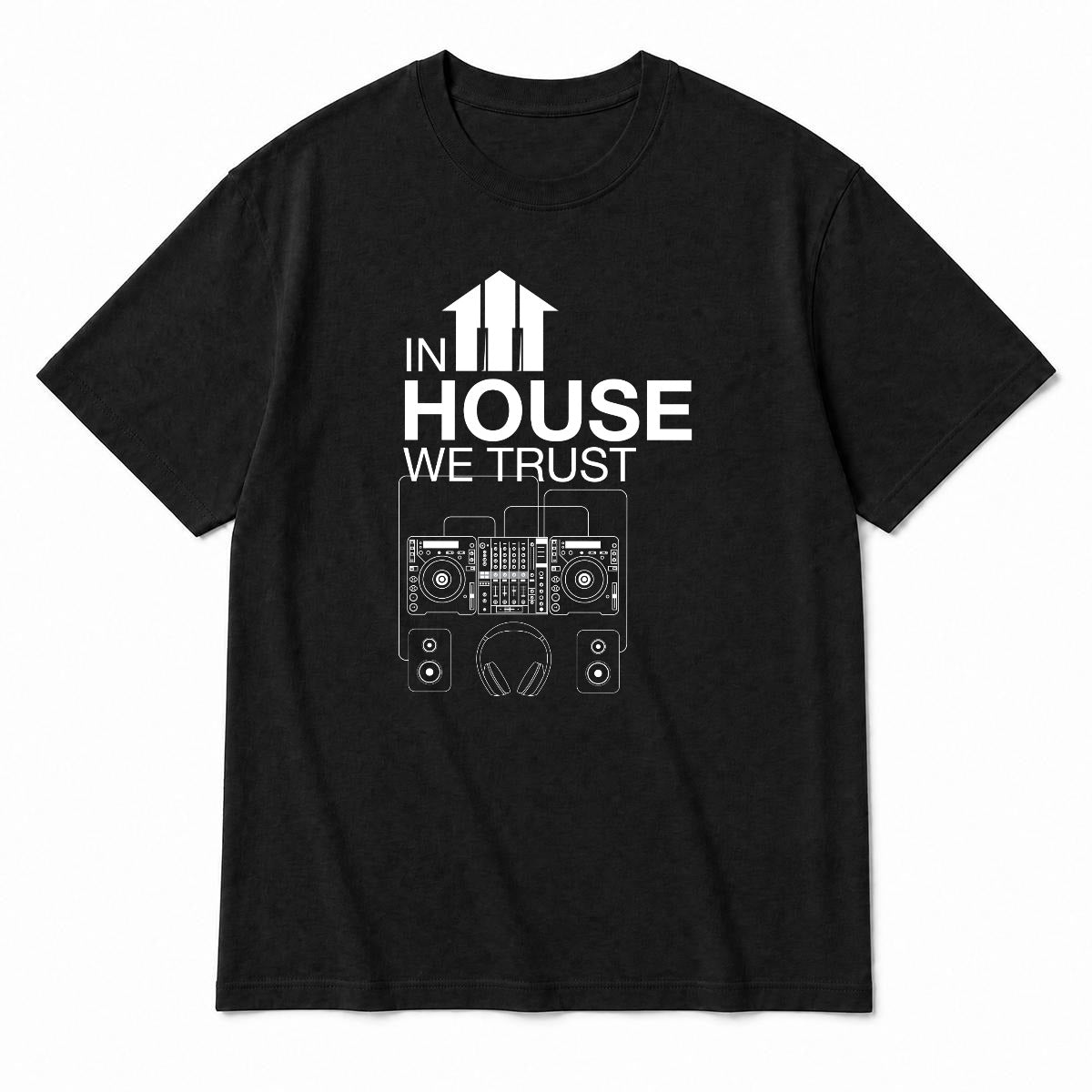 HOUSE In house we trust Heavyweight Crew Neck T-Shirt|DTF