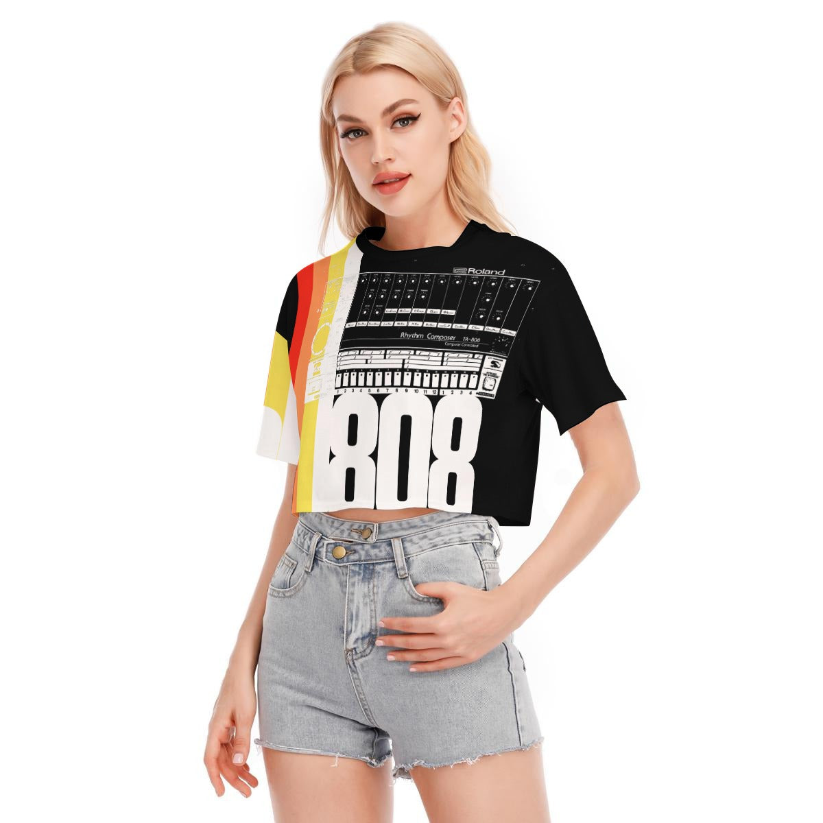OTEKA 808 Women's Cropped Cotton T-shirt