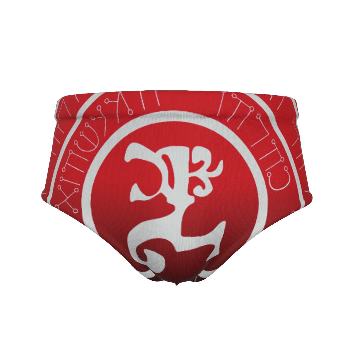 OTEKA Red Satanic men's swim trunks