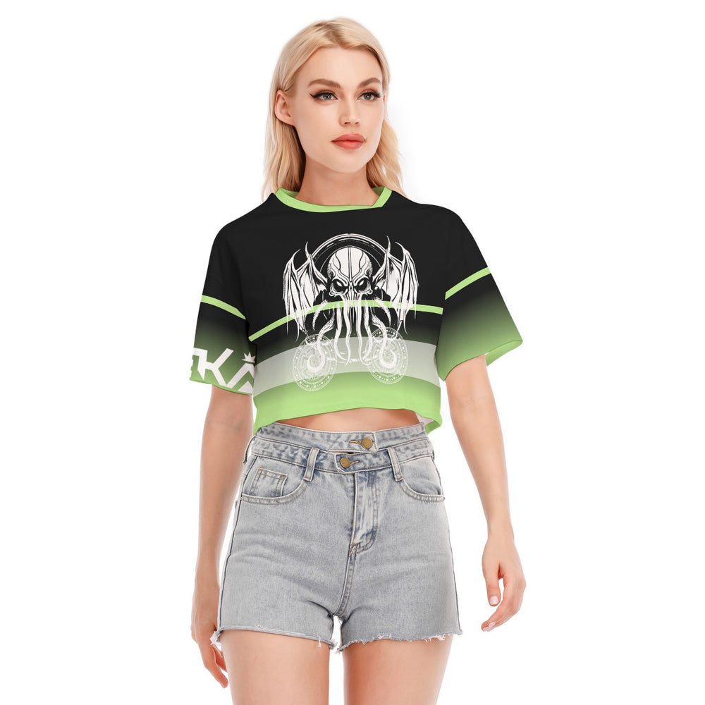 OTEKA Cotton Mint Cthulhu Crop Shirt.