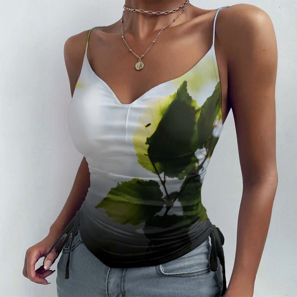 OTEKA Elm Leaf Drawstring Camisole