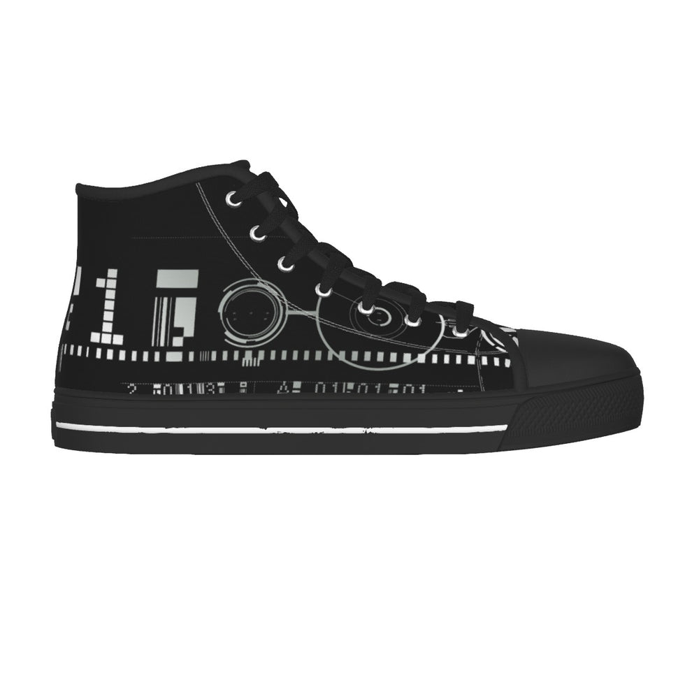 MEKADISKO Black Sole Canvas Shoes