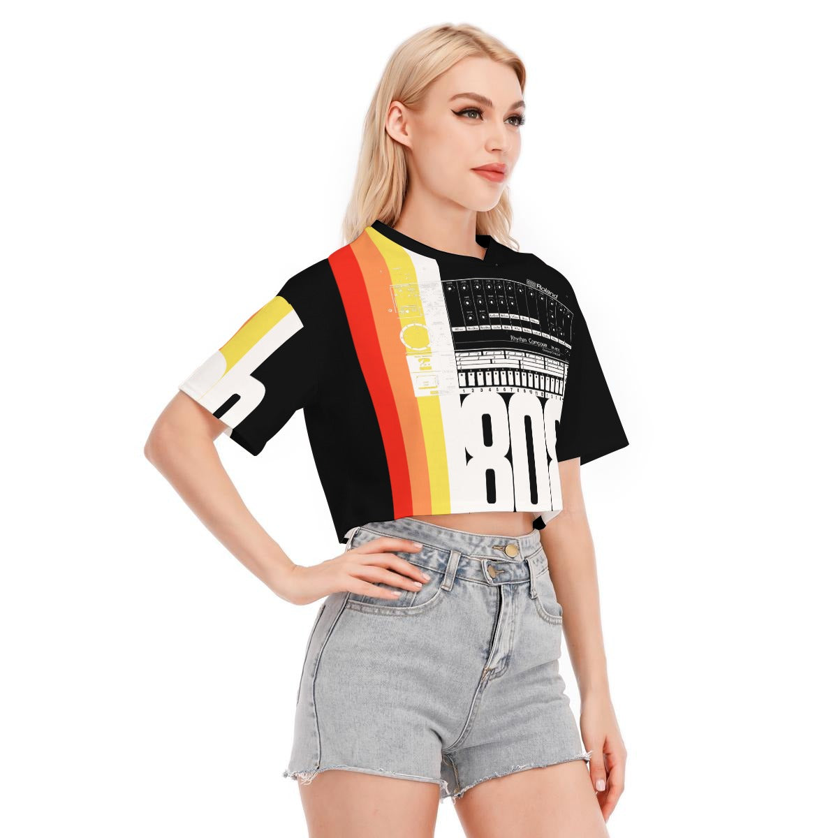 OTEKA 808 Women's Cropped Cotton T-shirt