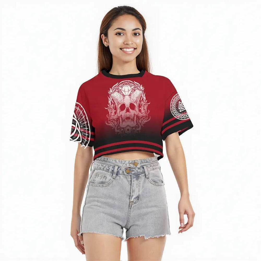 OTEKA team apocalypse red cropped tee