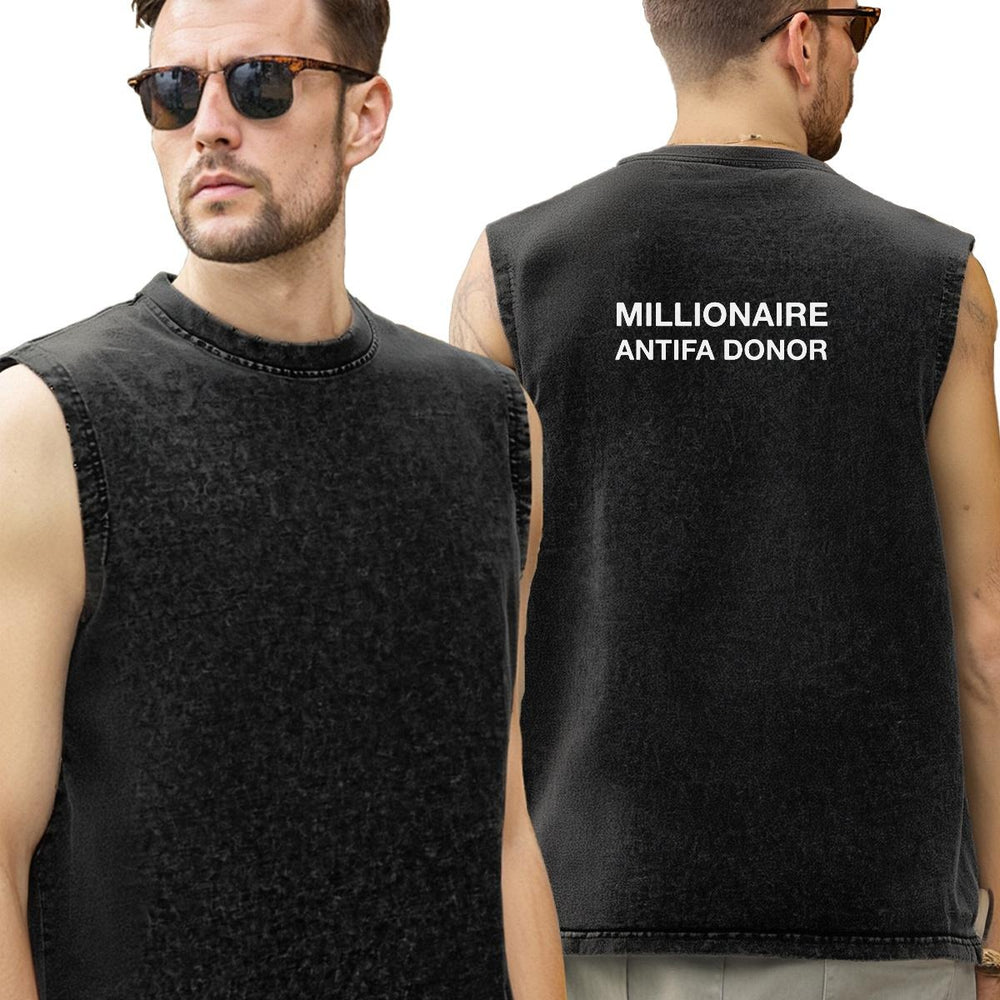 RESIST Millionaire Antifa Donor Muscle shirt