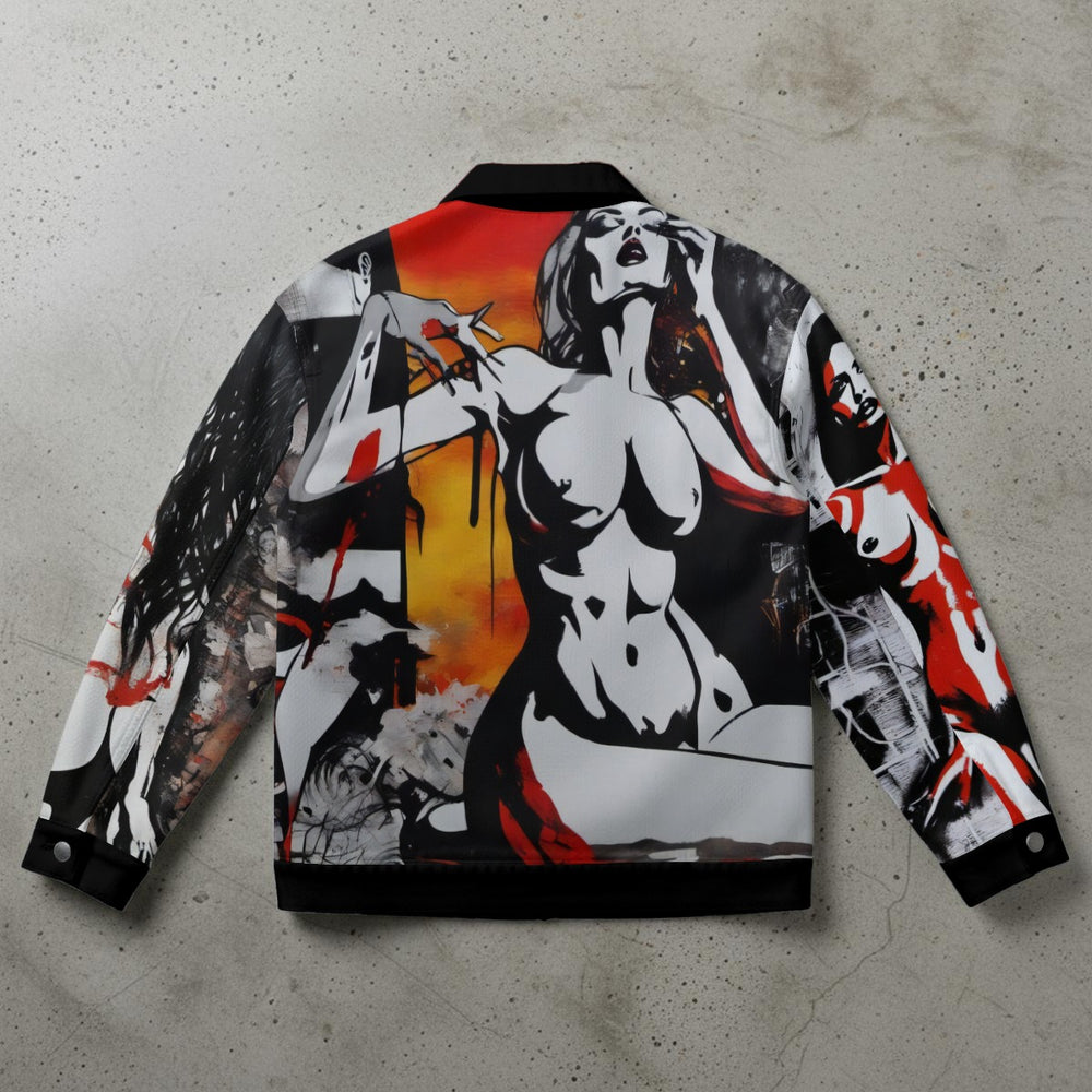 OTEKA Graffiti Girl Collared Jacket