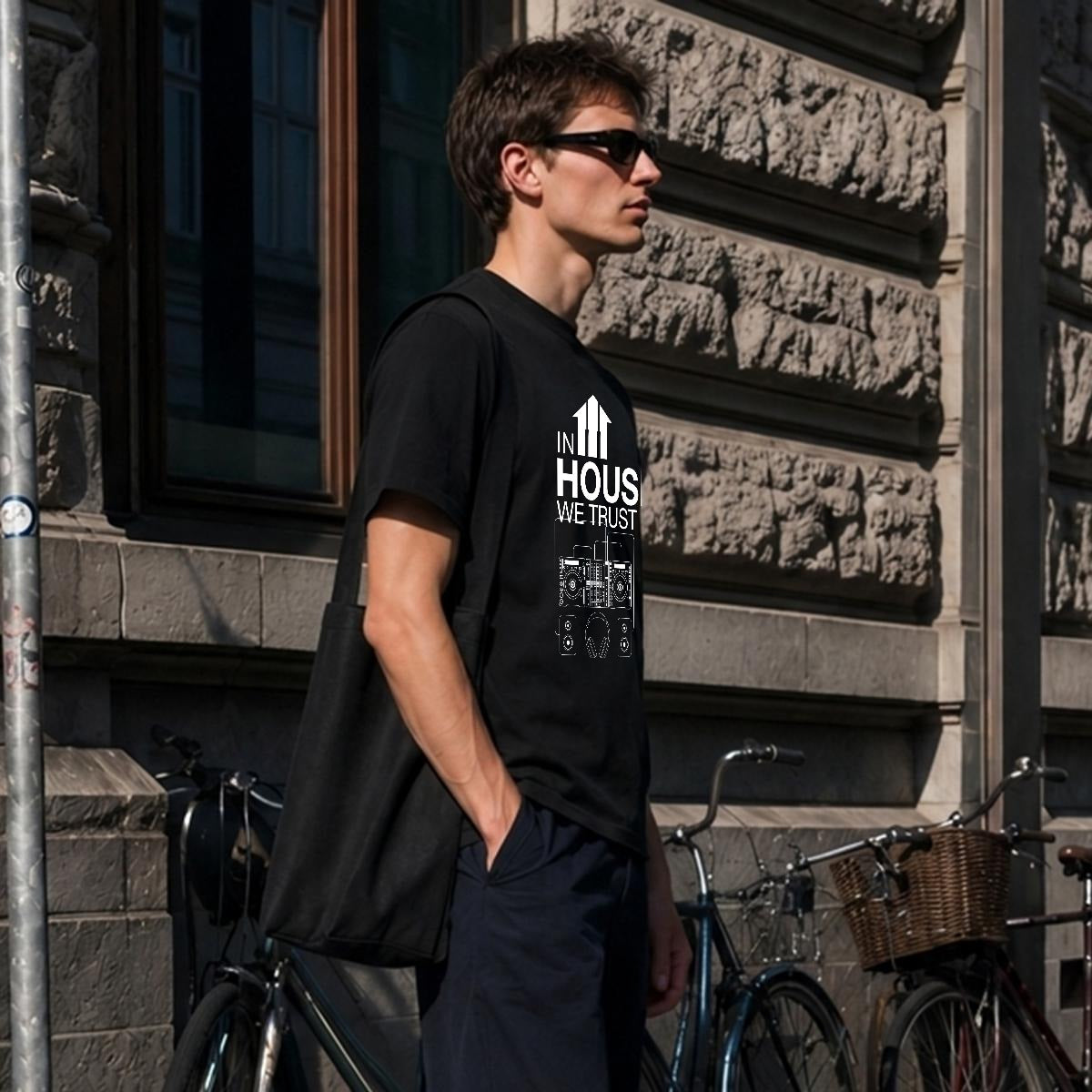 HOUSE In house we trust Heavyweight Crew Neck T-Shirt|DTF