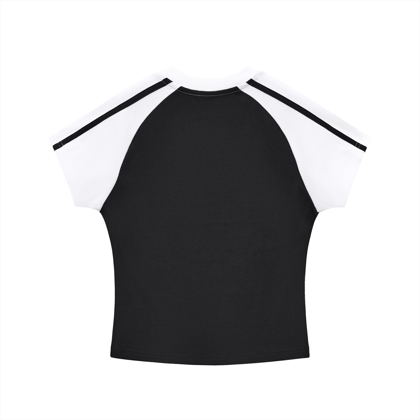 OTEKA KR Stripes Bodycon Raglan  Sleeve T-Shirt