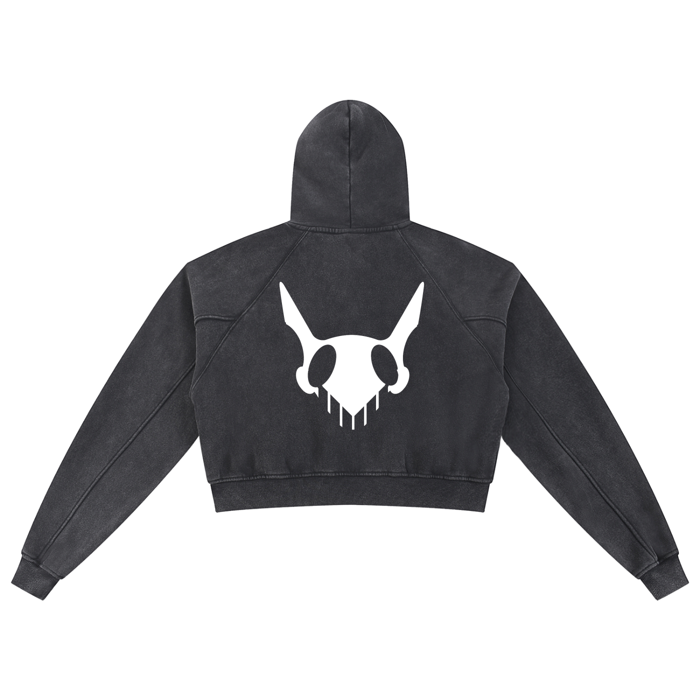 OTEKA DAISY Snow Washed Cropped Hoodie