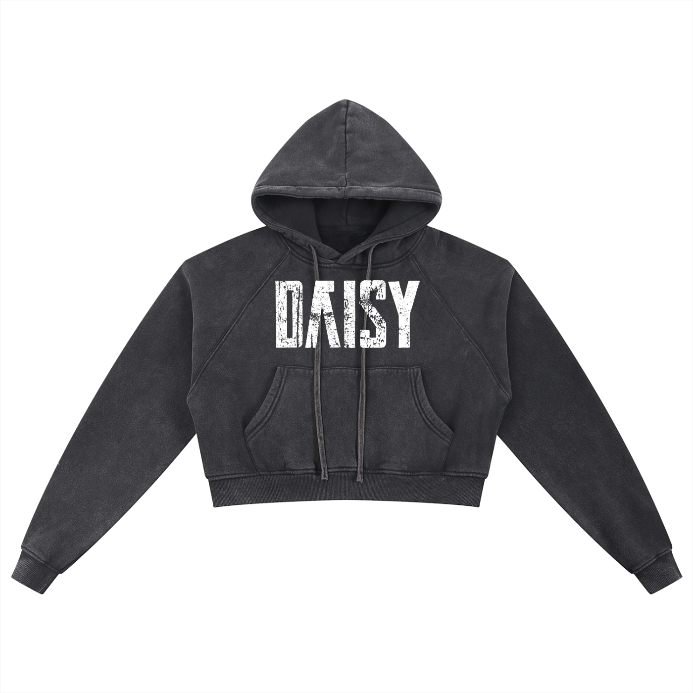 OTEKA DAISY Snow Washed Cropped Hoodie