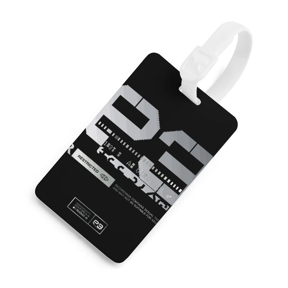 Full-Printed Luggage Tag with Black Hanging Loop