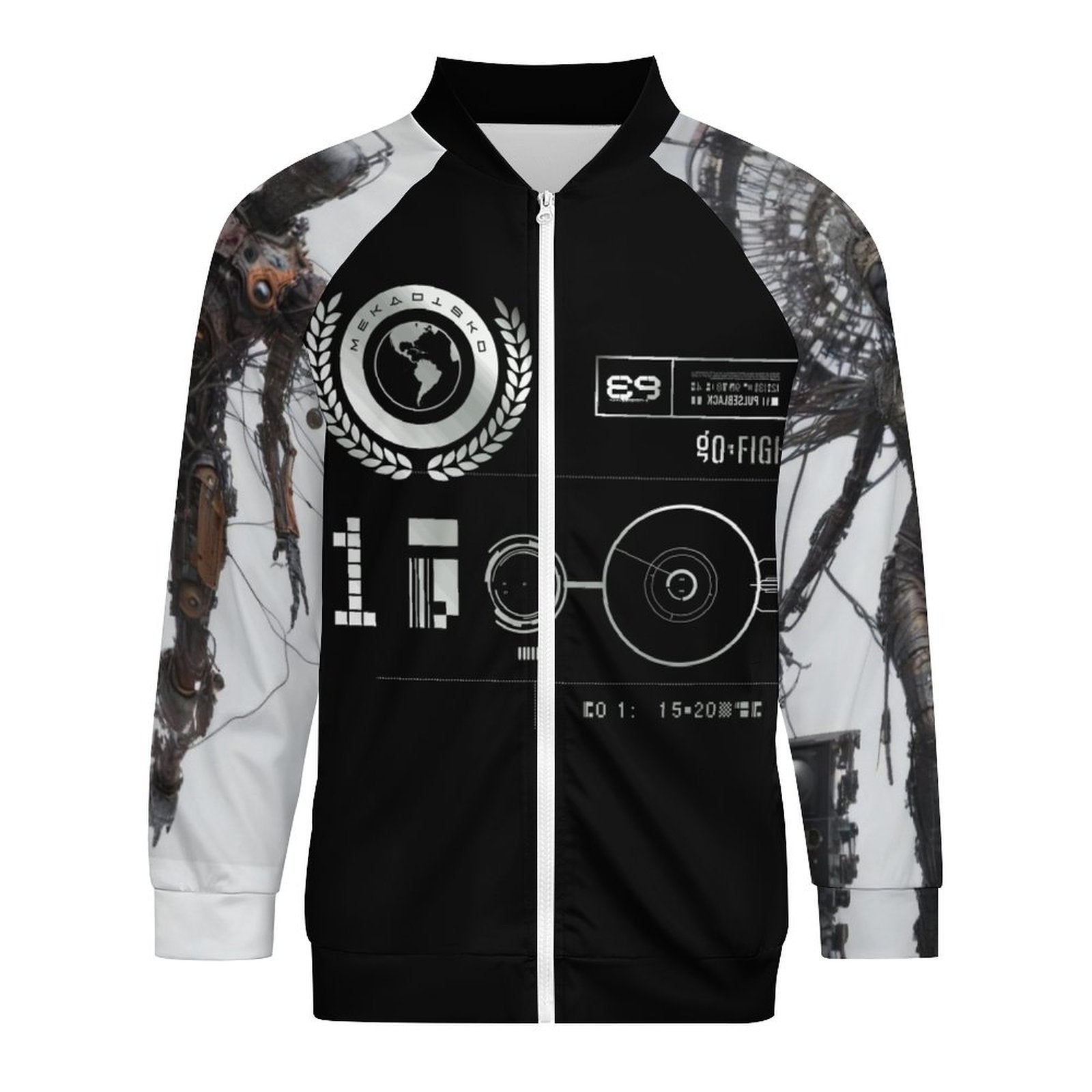 Raglan Zip-up Shirt WY10 (All-Over Printing)