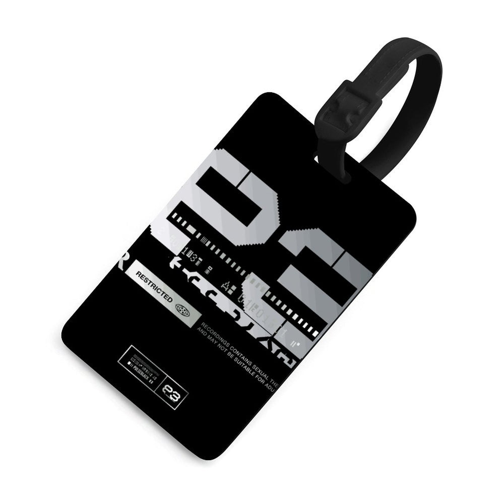Full-Printed Luggage Tag with Black Hanging Loop