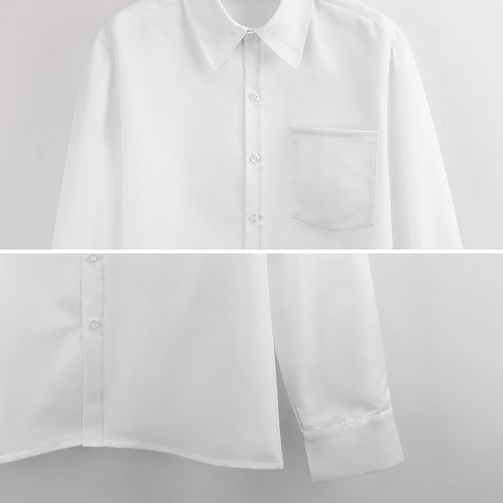 Faux Linen Men Long Sleeve Shirt with Pocket LS (All-Over Printing)