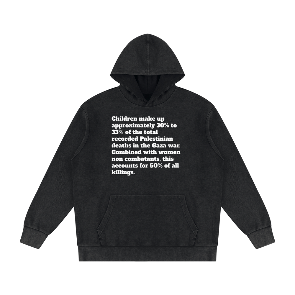 RESIST Free Palestine Unisex Mineral Wash Oversized Hoodie