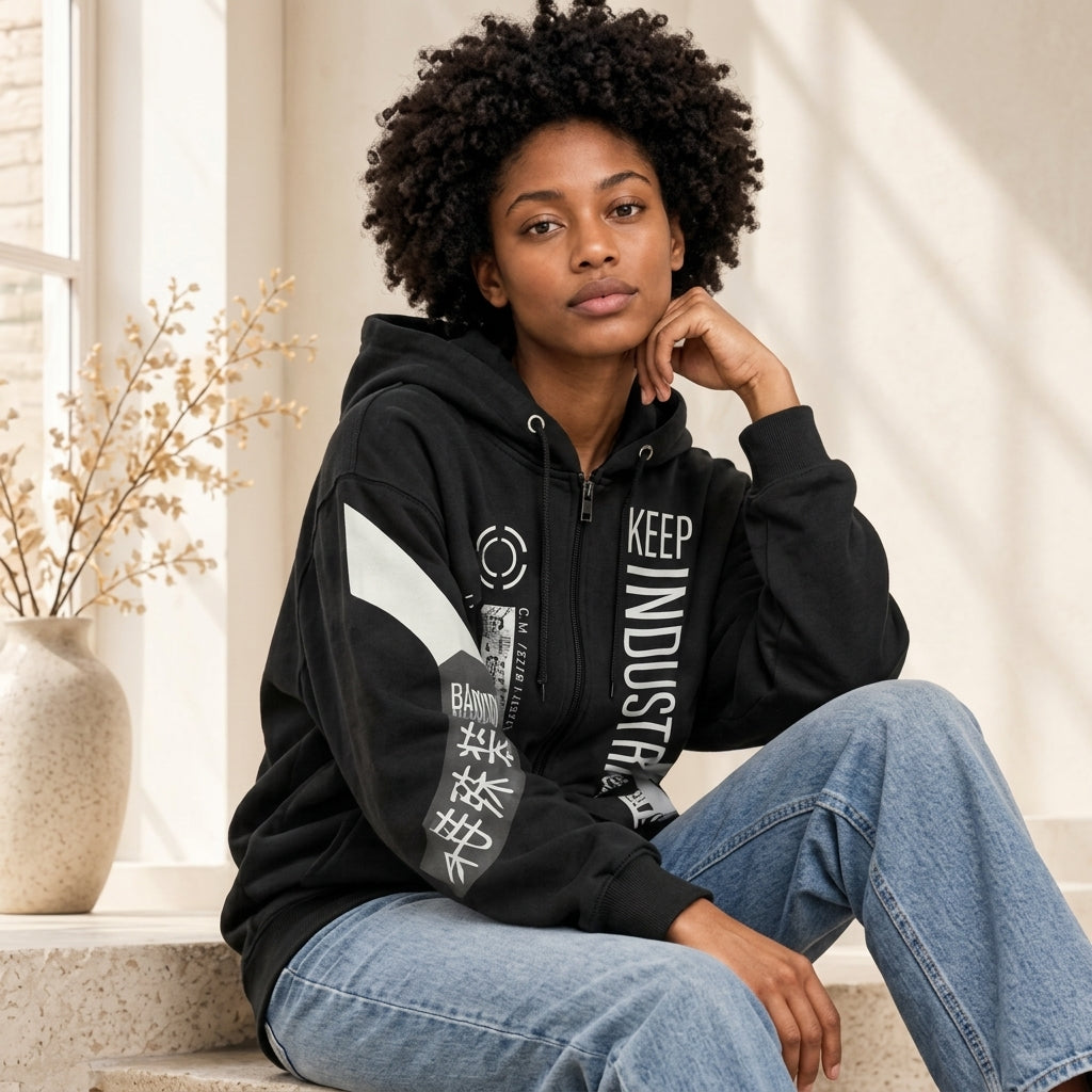 RESIST Keep Industrial Queer Urban Minimalist Cotton Jacket