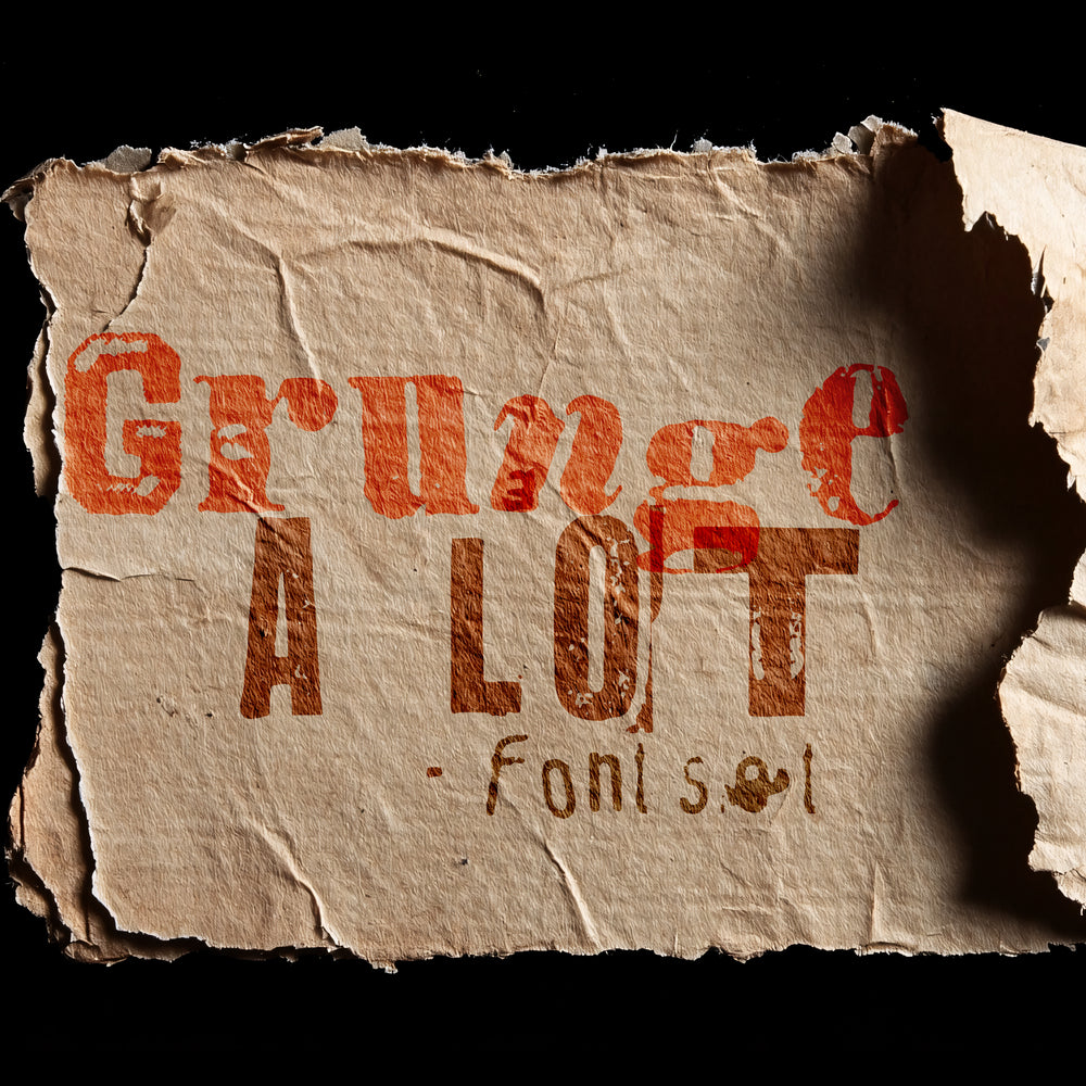 Grunge a Lot Font Set