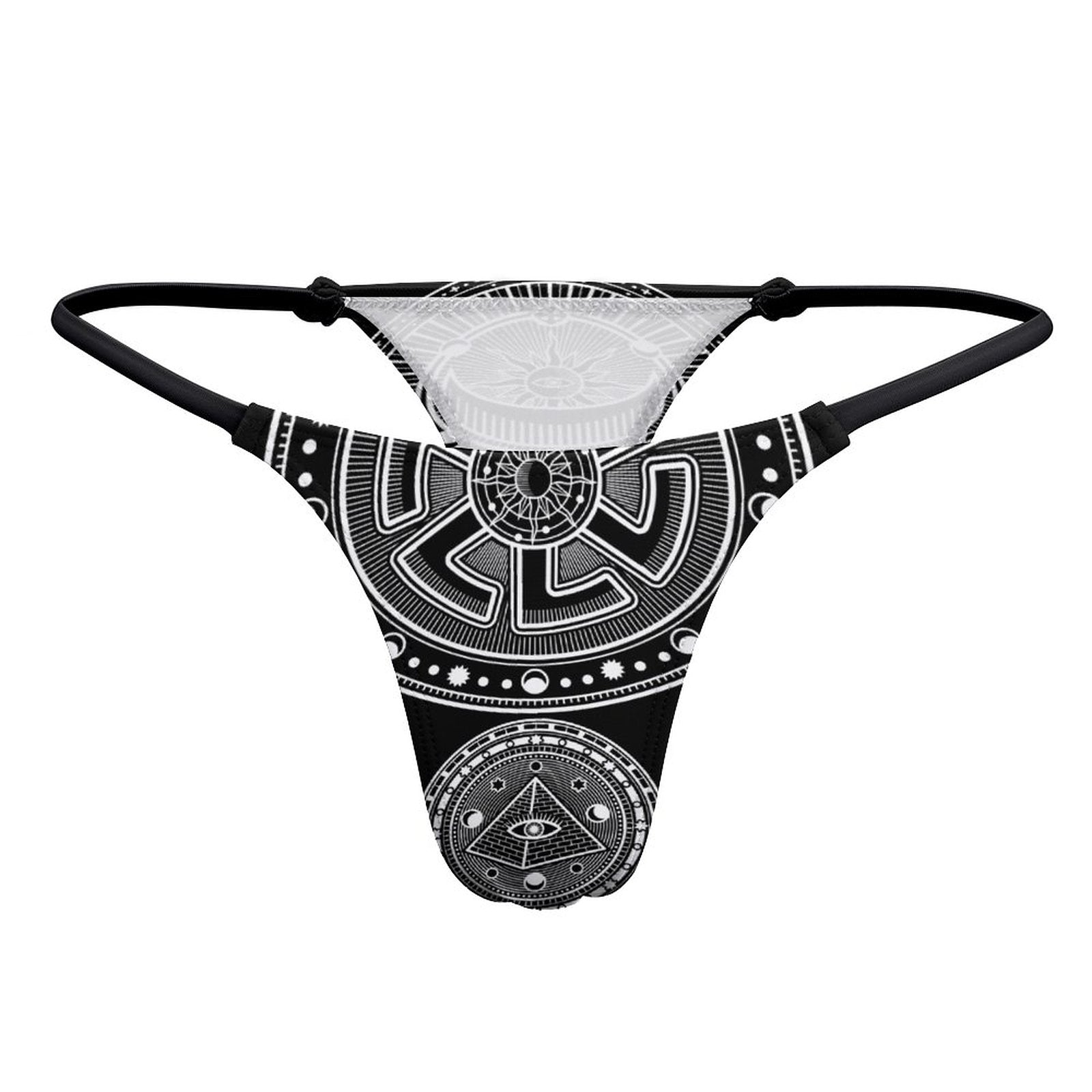 OTEKA Black satanic bathing thong