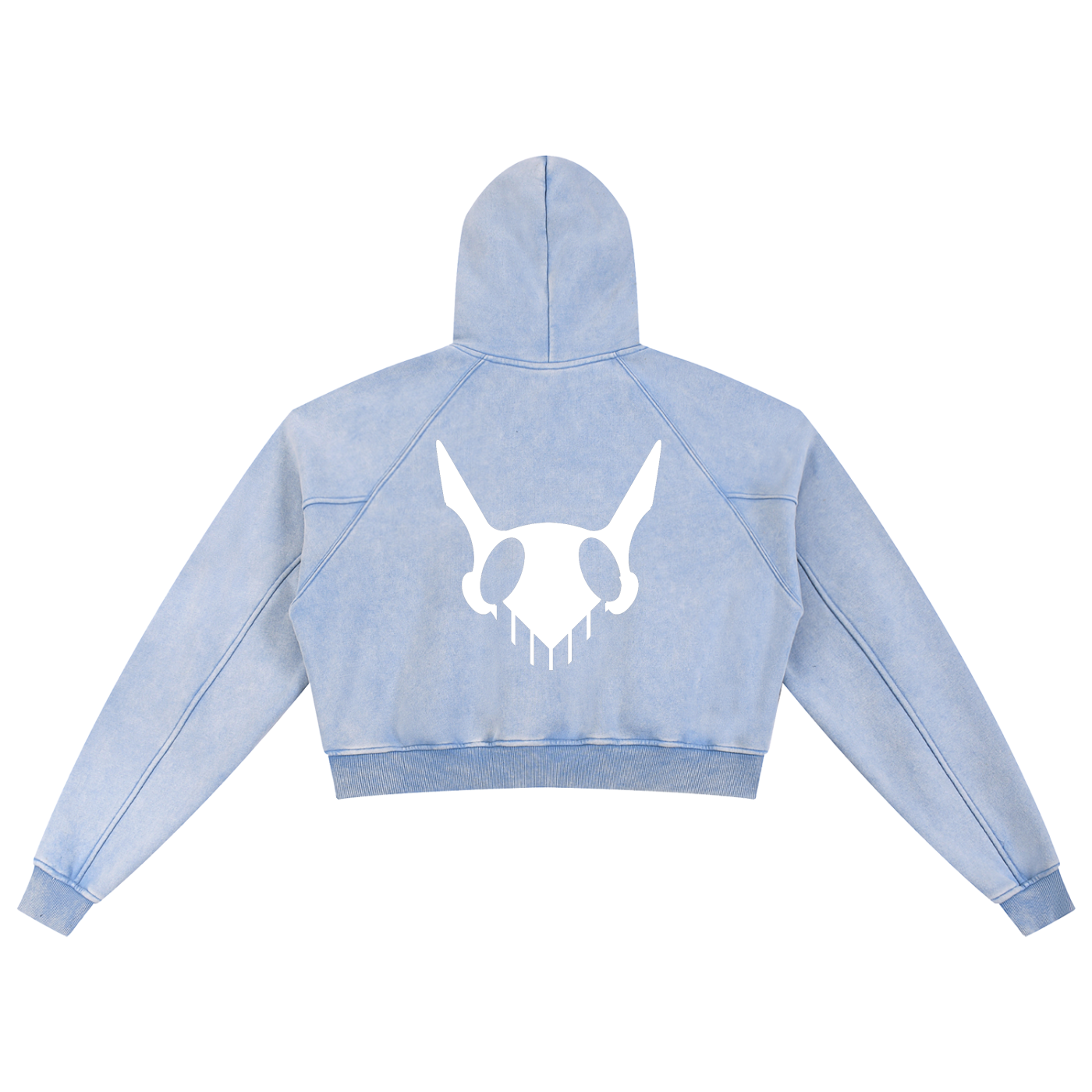 OTEKA DAISY Snow Washed Cropped Hoodie