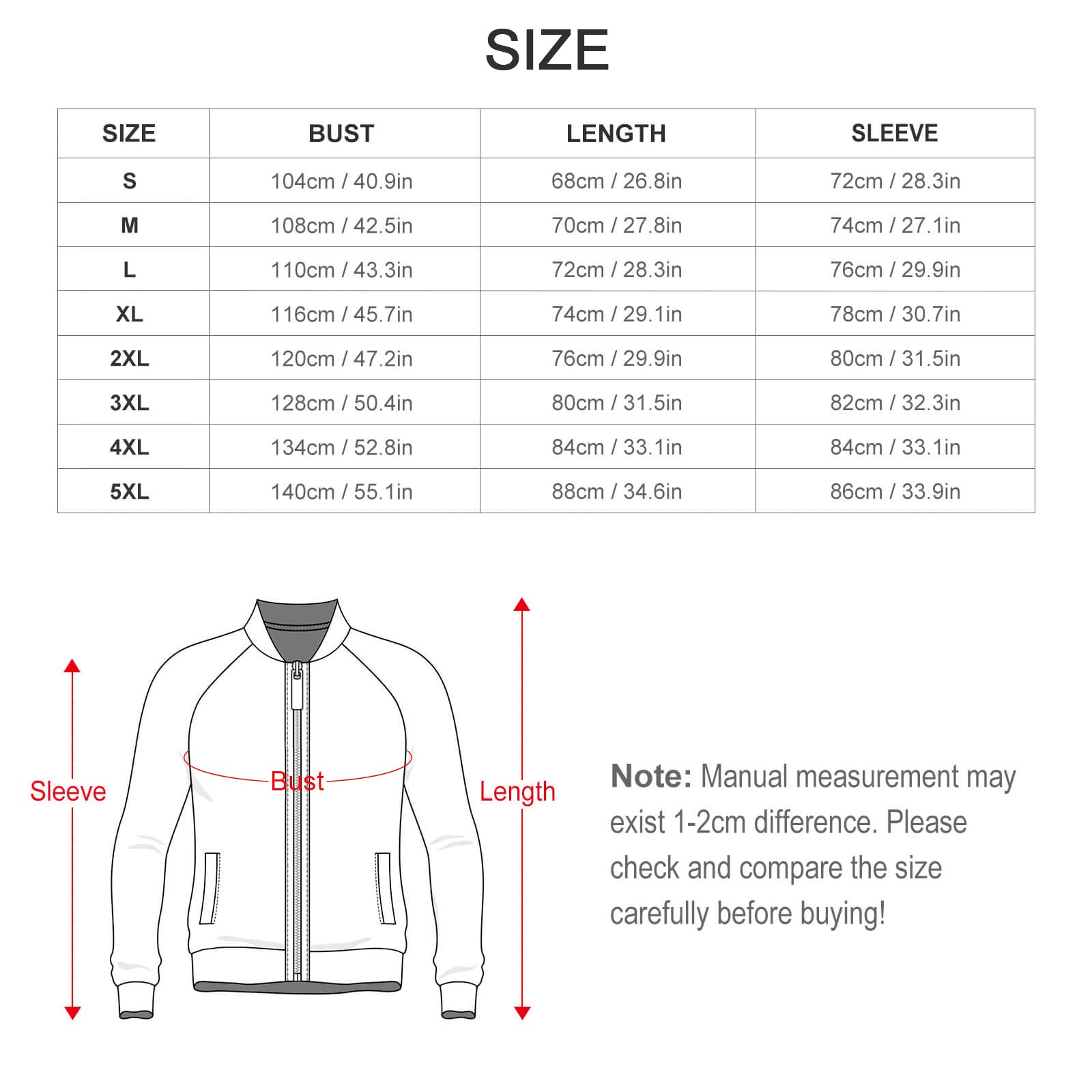 Raglan Zip-up Shirt WY10 (All-Over Printing)